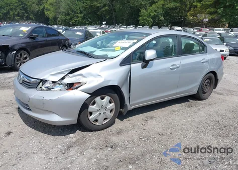 2012 Honda Civic Lx из США, поврежденный, VIN 19XFB2F50CE025141